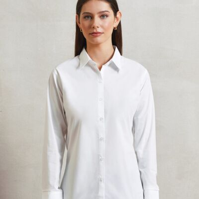 Women's supreme poplin long sleeve shirt Thumbnail