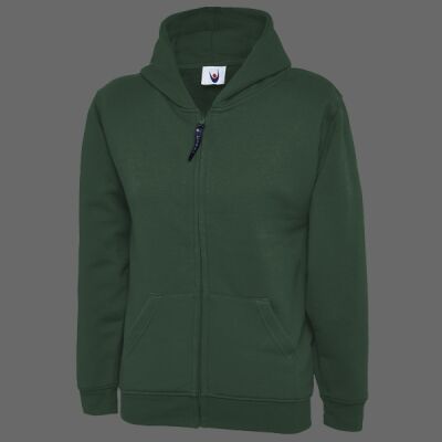 Childrens Classic Full Zip Hooded Sweatshirt Thumbnail