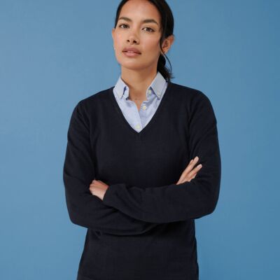 RTYC Women's 12 gauge v-neck jumper Thumbnail